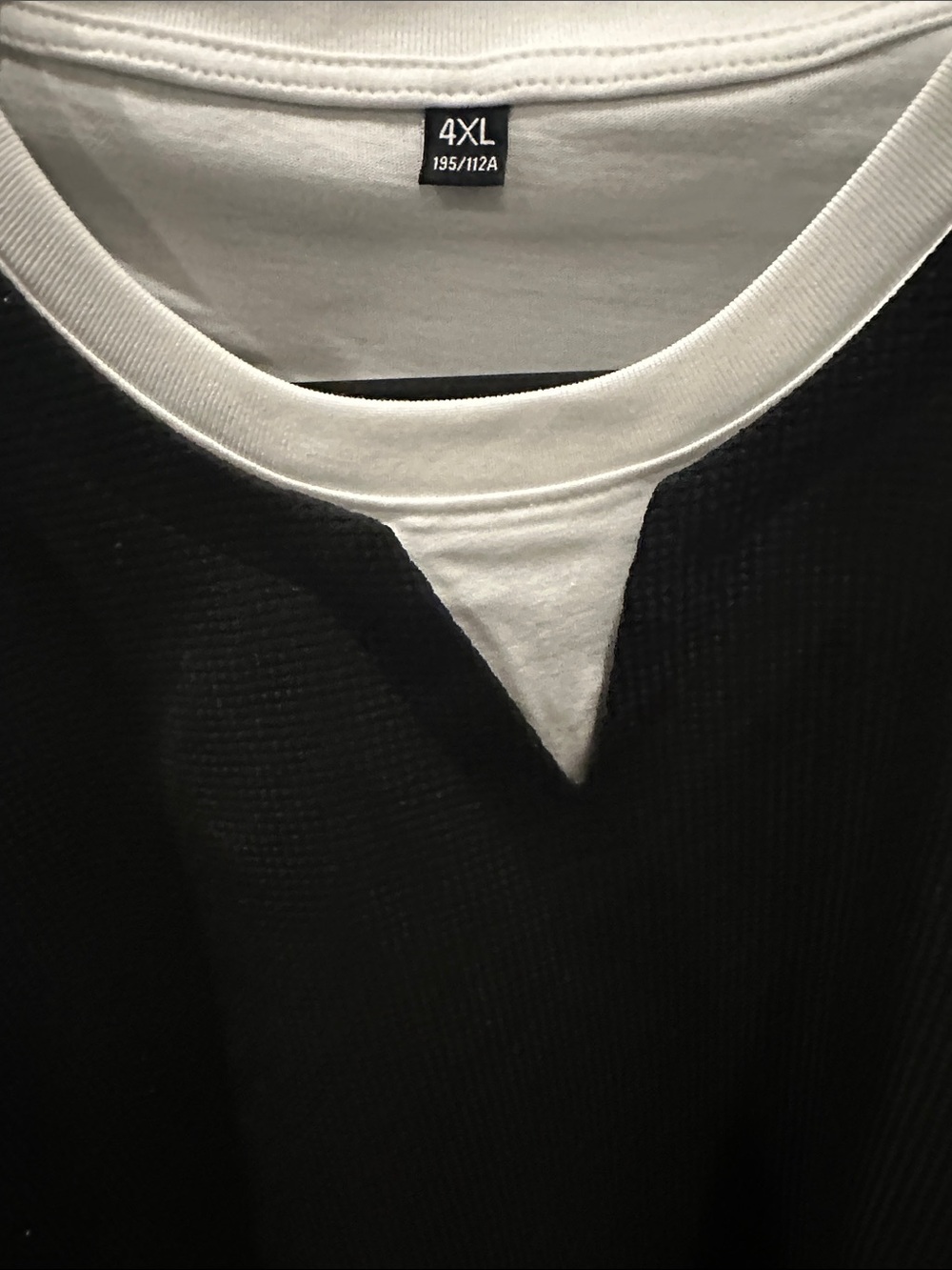 Black Layered-Look Long Sleeve Shirt - Picture 3 of 3